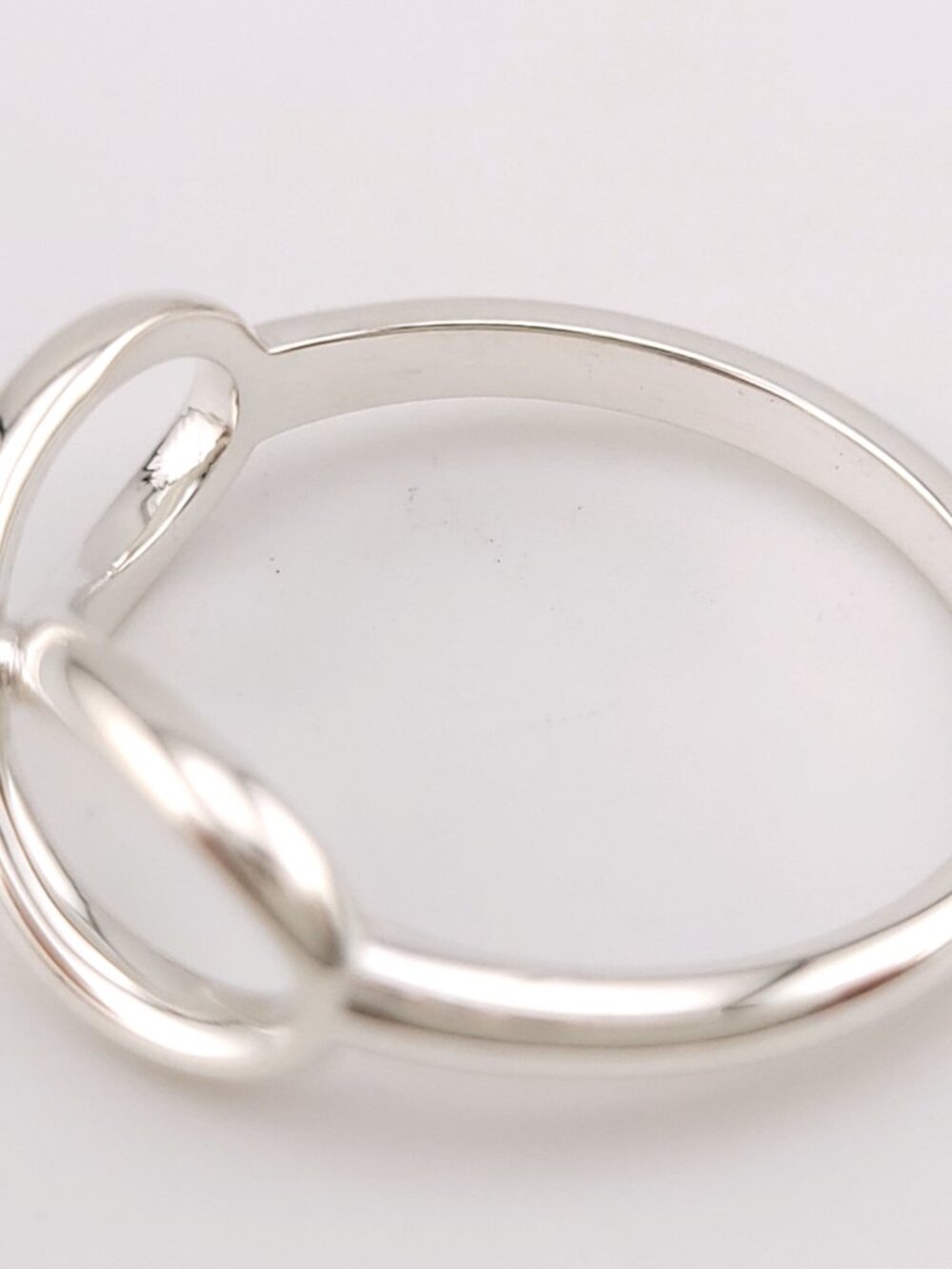 Tiffany & Co. Sterling Silver Figure 8 Signature Infinity Band Ring Size 8 - Picture 6 of 7